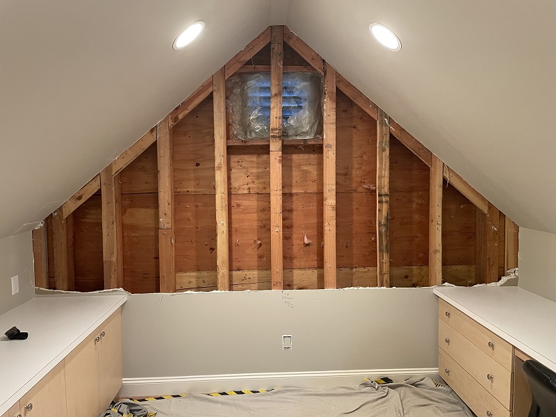 Demo of all the Sheetrock